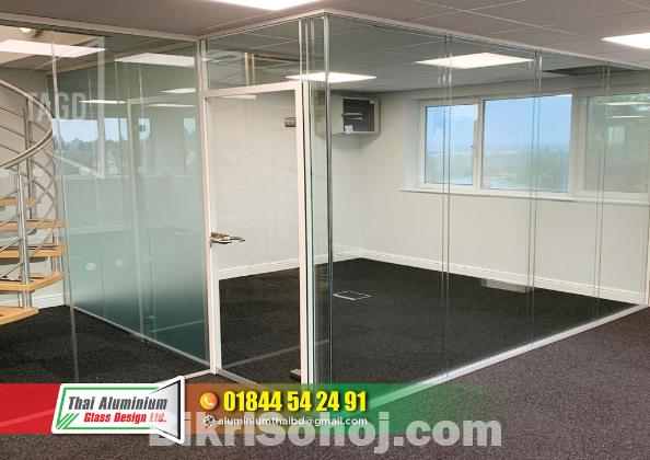 Office Thai Glass Patision Cutting Wall Glass
